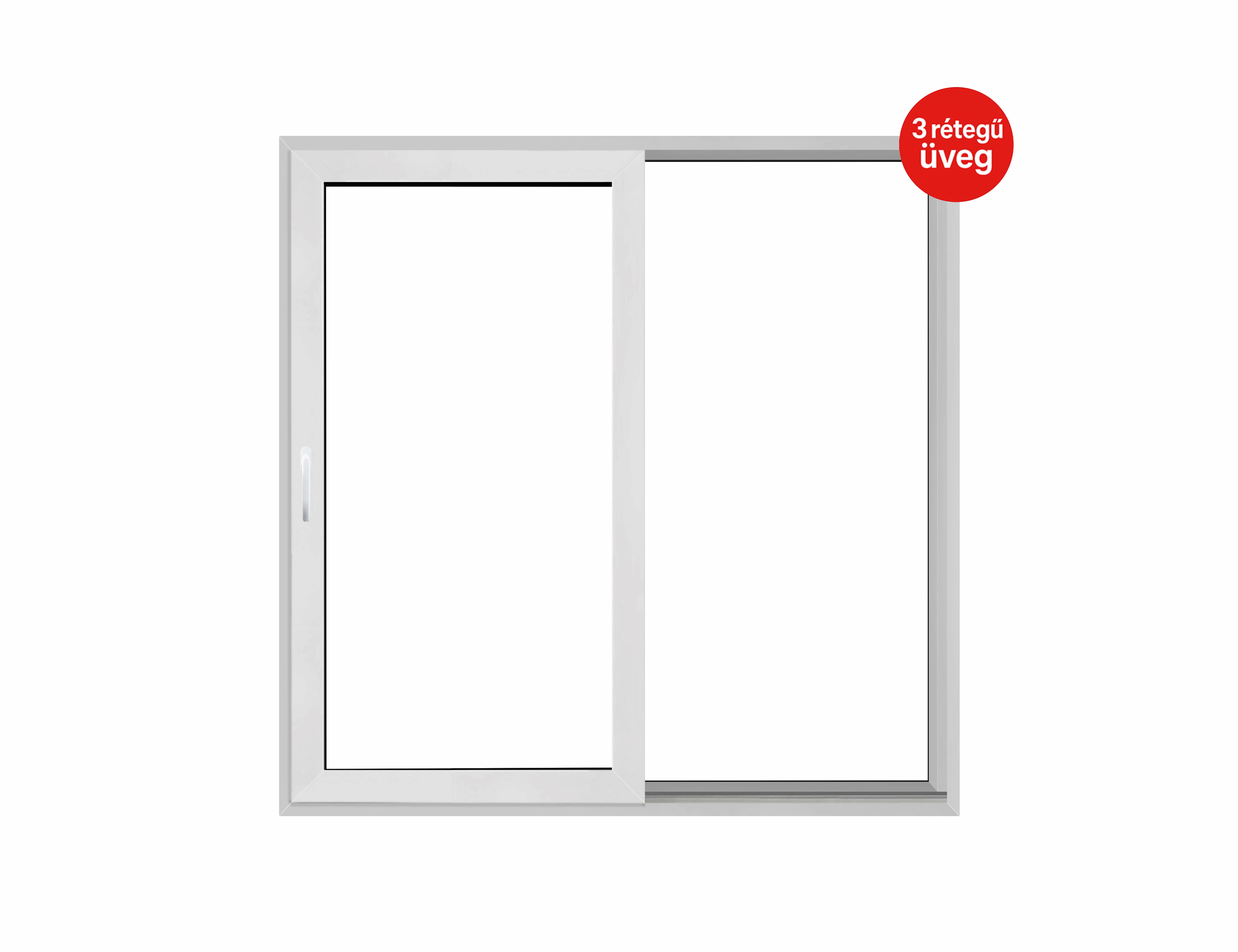 240x240 cm, IQ Slide toló ajtó, balos